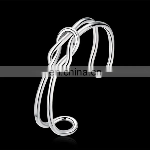 New Design Cheap Arm Bracelet Jewelry Silver Plated Bangle Wholesale for Monaco photo-3