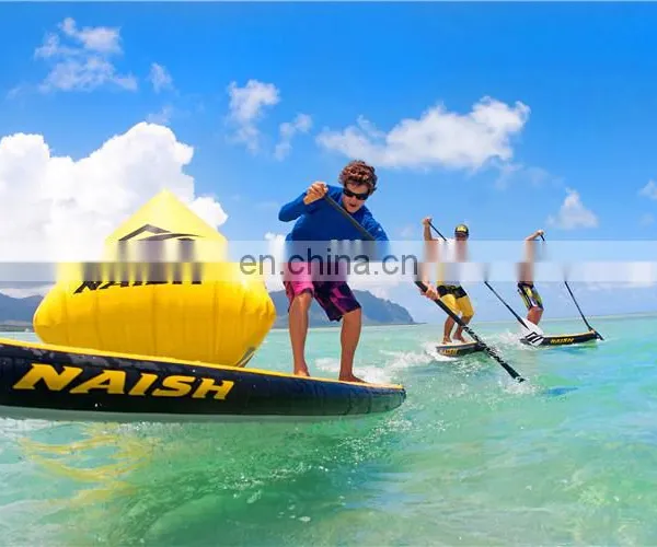 China Customized Yellow Triangle Swim Floating Advertising Inflatable Buoy for Sale photo-4