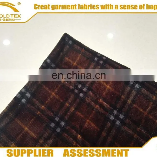 Polyester Knitted Printed Fabric Velvet Dyeing Fabric