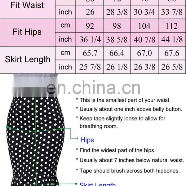 Grace Karin Occident Women's Hips-Wrapped Vintage Retro Cotton Printed Pencil Skirt CL008928-10 photo-6