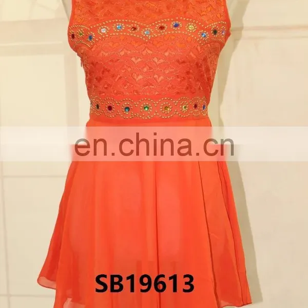 Short Sleevel Woman Chiffon Top and Lady Shirts Design photo-6