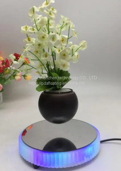 Led Light Magnetic Floating Levitating Air Bonsai Plant Potted