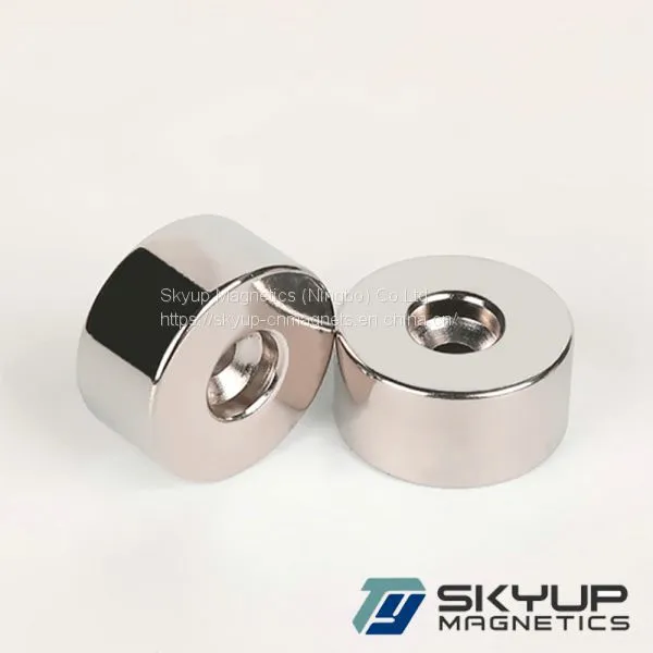 Customer Customized Permanent N52 Ndfeb Neodymium Rare Earth Magnet Neodymium Magnet With Screw Hole