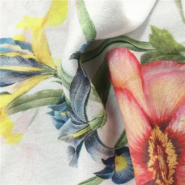 Top Selling Custom Digital Printed Floral Polyester Fabric Sublimation photo-5