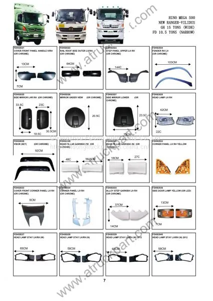 HINO 500 Truck Spare Parts Accesories Body Parts photo-3
