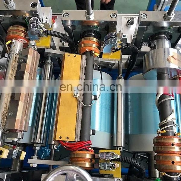 Automatic Elastic Band Waterproof Plastic Overshoe Making Machine photo-5