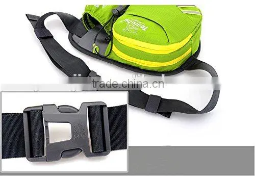 Lumbar Waist Pack - Running Bag Belt With Water Bottle Holder - Waterproof Fanny Pack With Reflective Tabs photo-6