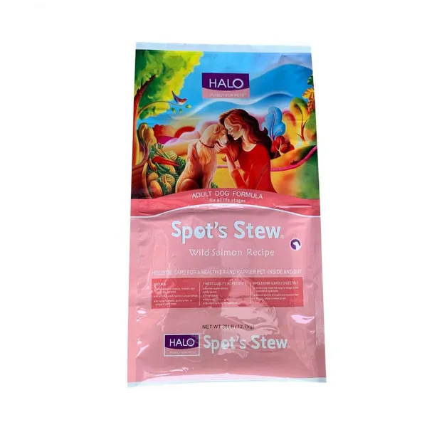 Barley Plastic Organic Laminated Customized Large 5kg Zipper Lock Standing Side Gusset Dry Dog Cats Fish Food Bag photo-3