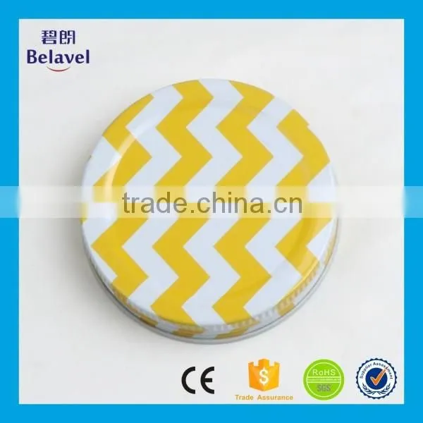 Bulk Cheap Glass Jam Jar Colorful Screw Lid Metal Lug Cap photo-5
