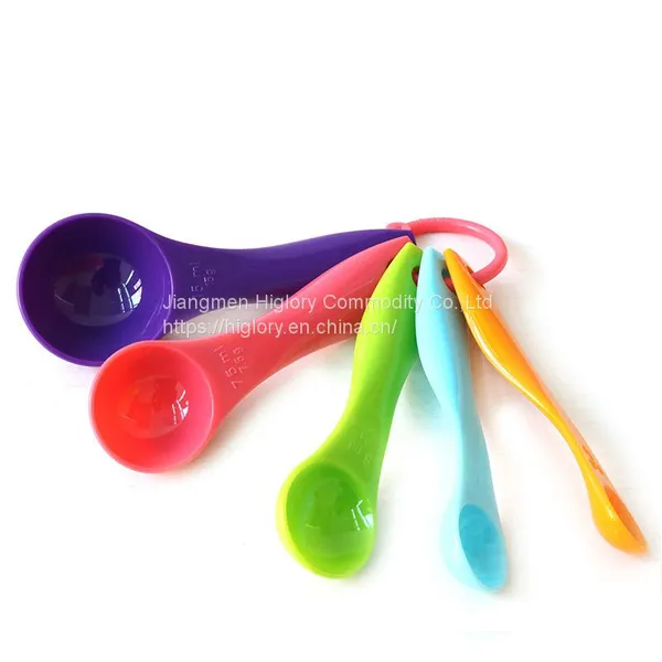 Wholesale 5 Pieces Reusable & Washable Plastic Colorful Measuring Spoon photo-2