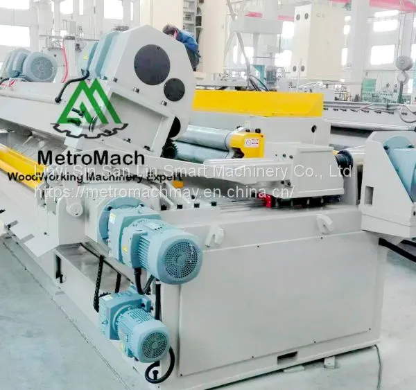 4FT Cast Body Plywood Core Veneer Rotary Spindleless Peeling-clipper Machine photo-3