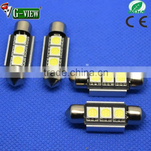 Festoon 36mm 3smd 5050 Canbus Led Bulb, C5w Auto Led License Plate Doom Light Bulb photo-2