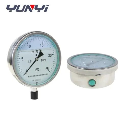 Yunyi Industrial SS жидкостно-наполненный манометр для воды