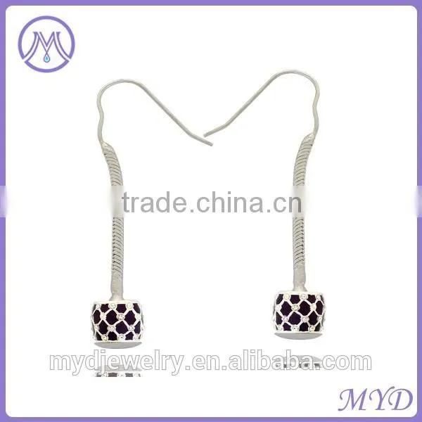 Fancy Enamel Crystal Ball Drop Earrings in Wholesale From Shenzhen photo-2
