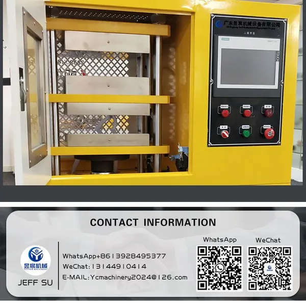 New 30ton/50ton Lab Vulcanizer PLC Controlled Plastic Hot Press Machine for Rubber With Reliable Engine Pump for Manufacturing photo-5