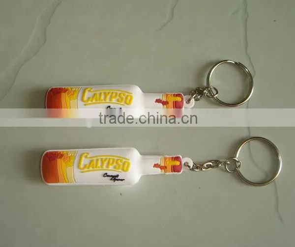 Soft PVC Keychain, 2D Debossed Logo, Free Design Key Chain Keyring photo-4