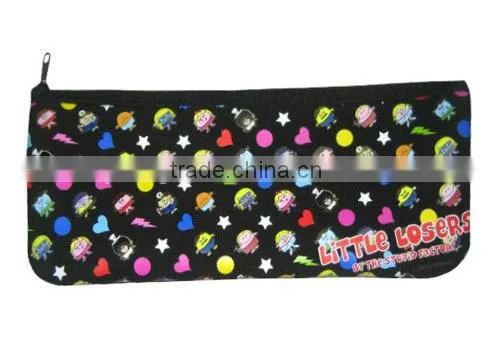 Neoprene Pencil Case for Girls, Two Pockets, Large Capacity, Nice Heat-transfer Printing, Custom Size and Color photo-3