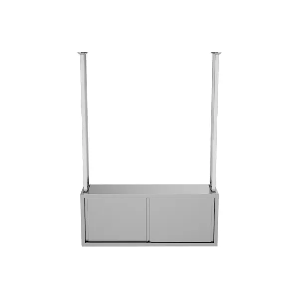 Durable Ceiling Hanging Cabinet with Adjustable Shelves and Lockable Doors
