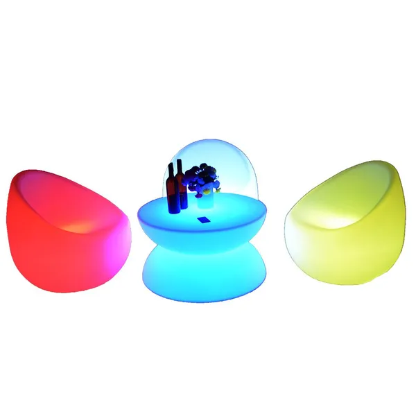 Outdoor Activities Illuminated Furniture Parties Weddings Illuminated Tables and Chairs 16 Color Variations IP65 Waterproof photo-3