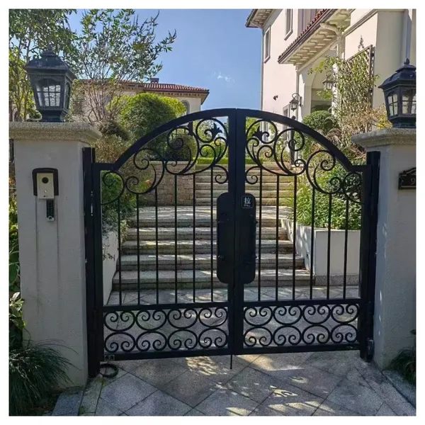 China Wrought Iron Gate Aluminum Gate Driveway Gate For Sale photo-5