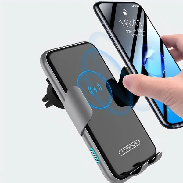 15W Touch Sense Aluminum Wireless Car Charger