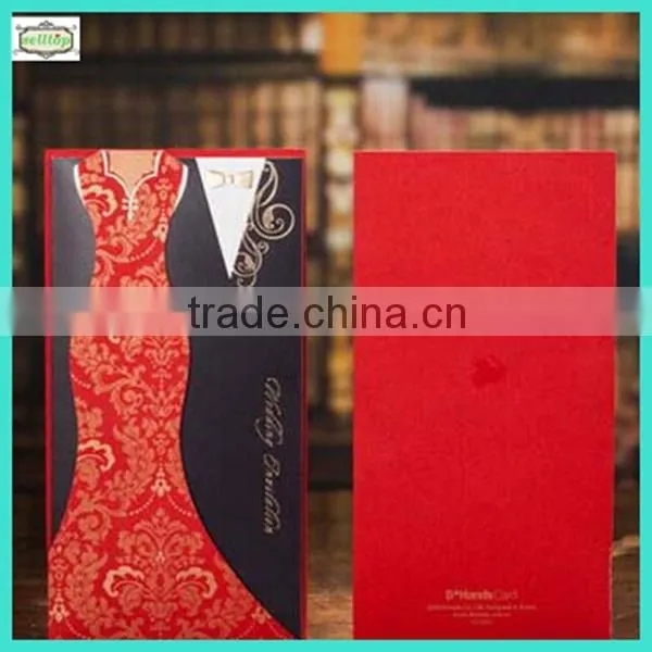 2014 Hot Sale Muslim Wedding Invitation Card