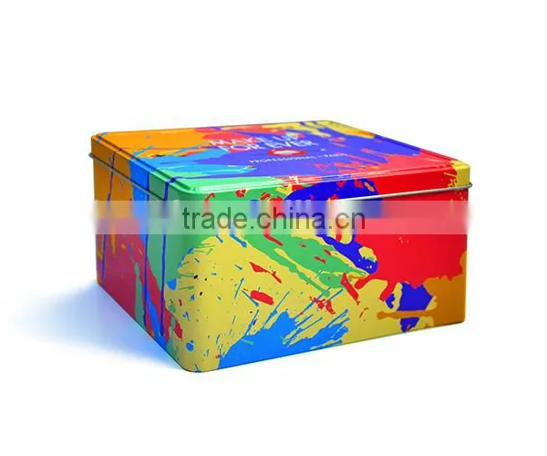 Beautiful Rectangular Metal Tin Box,cosmetic Metal Box,colorful Tin Can photo-3