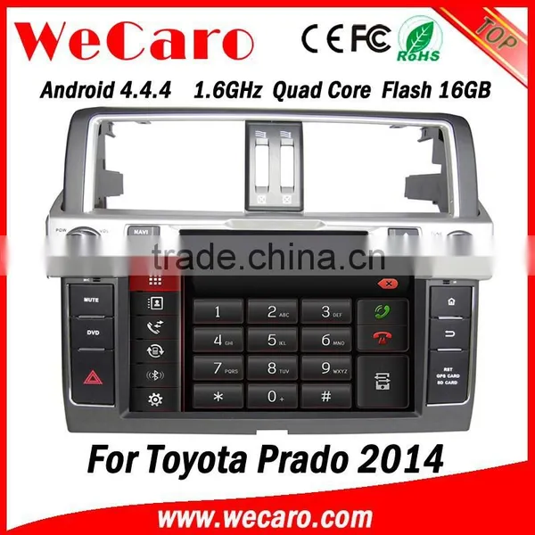 Wecaro 9" Android 4.4.4 Touch Screen Car Mulitimedia for Toyota Prado 2014 Dvd Player With WIFI 3G Bluetooth Gps Navigation photo-4