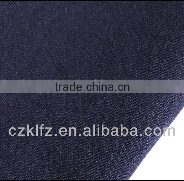 Indigo Dyed Cotton Polyester Knitting Denim photo-2