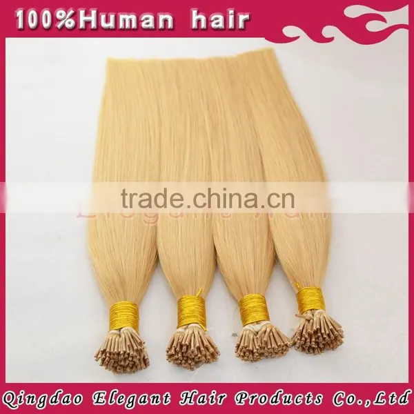2015 High Quality Human Hair Extension i Tip Human Hair Free Sample photo-4