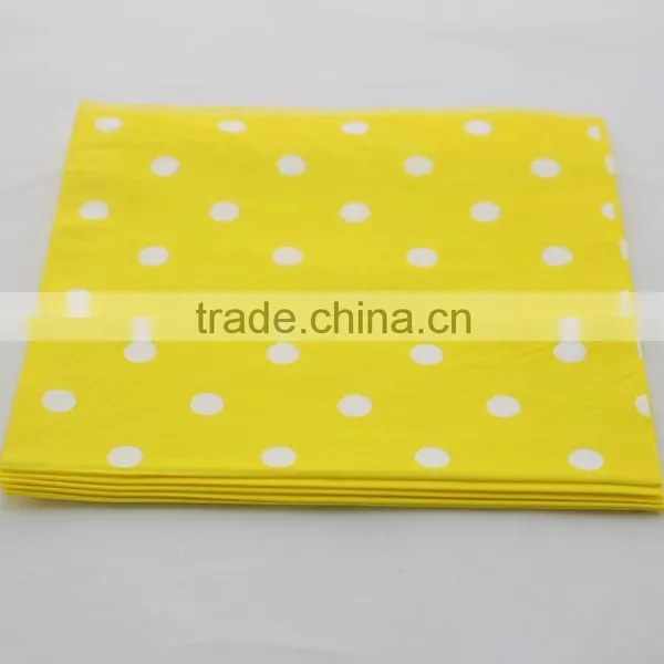 Party Supplies Printed Folding Assorted Color Napkin Paper Napkin photo-4