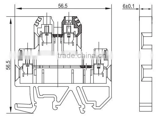 SEK-4/2-2 Double Level Brass Screw Terminal Block photo-6