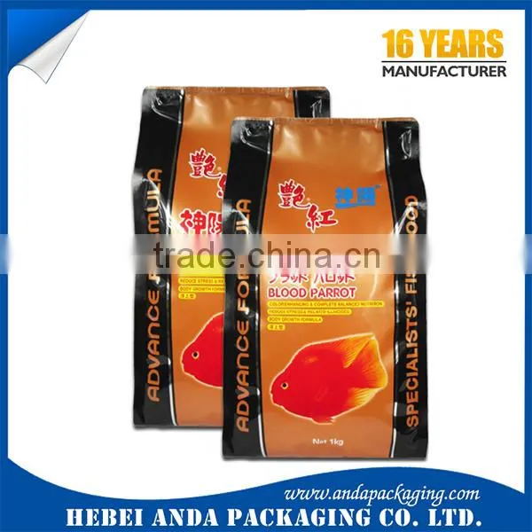 Aluminum Foil Fish Food Packaging Material / Plastic Zipper Lock Bag photo-2