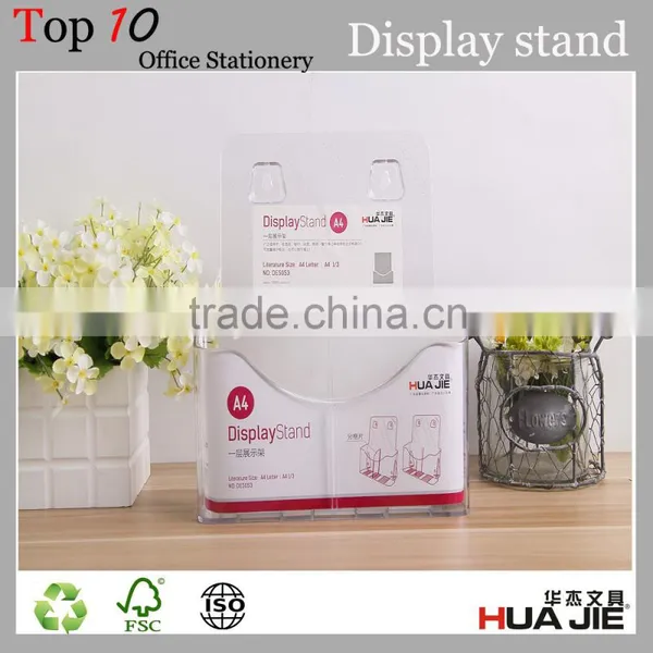 Best Price A4 Plastic Clear Magazine Display Stand photo-4