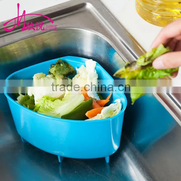 Kitchen Sink Triangle Trash Can/plastic Sundries Storage Baskets