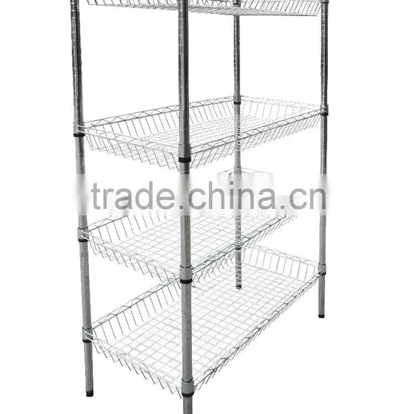 High Quality Metal Wire Mesh Shelves photo-2