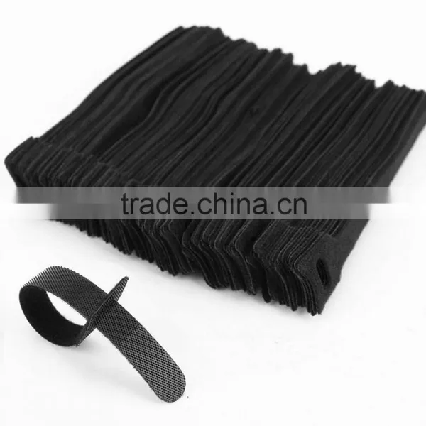 Customized Hook And Loop Tape Cable Ties Tidy Straps Organiser photo-6