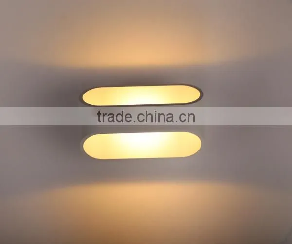 White/ Grey Wall Sconce Die-cast Aluminium 6w 12w 16w Smd 5730 up and Down Indoor Wall Lighting Led Step Light 120v photo-2