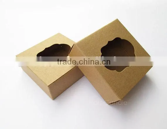 Small Soap Box/ Soap Packaging/ Brown Craft Soap Box photo-2