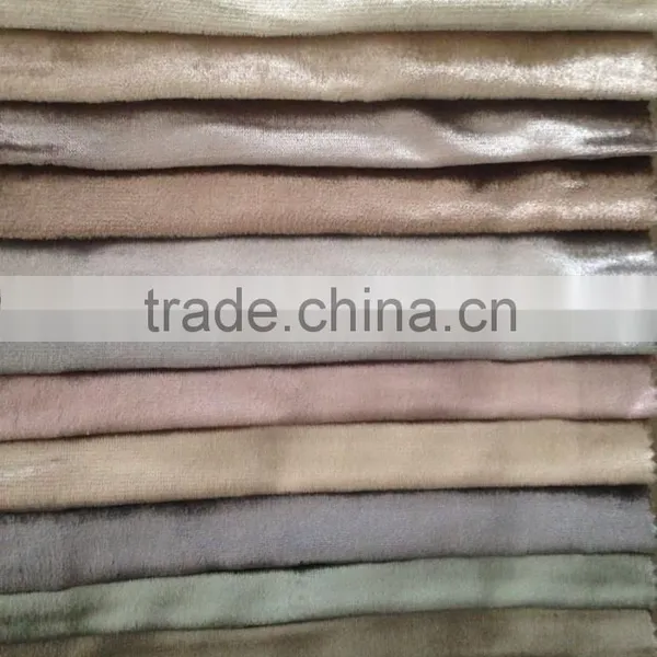 POLYESTER WARP KNITTING VELVET FOR SOFA AND CURTAIN