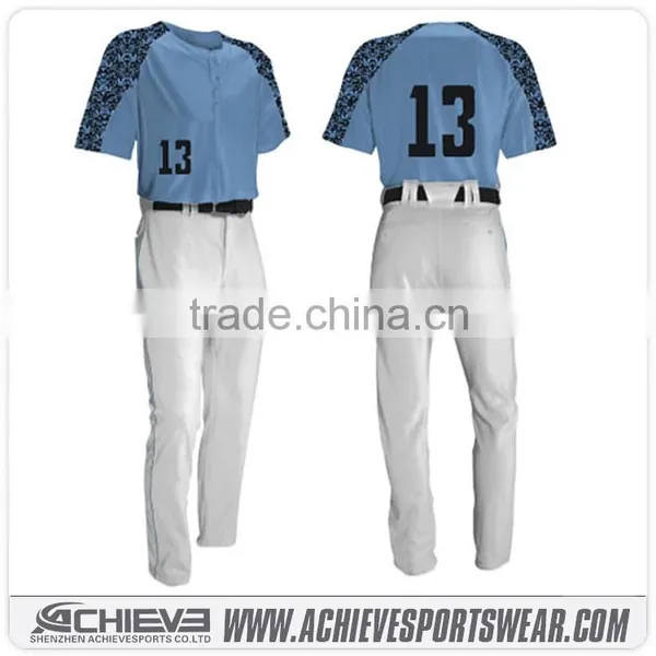 Wholesale Custom Cheap Sublimated Baseball Jersey Fashional Baseball Jersey Pattern photo-2