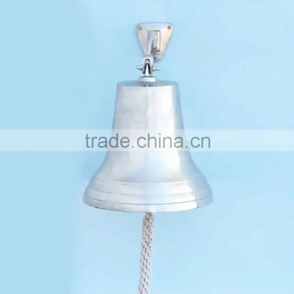 Nautical Brushed Nickel Hanging Ship's Bell - Nautical Gifts Collection NBB 0011 photo-2