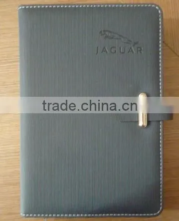 Leather Notebook With Clasp Closure