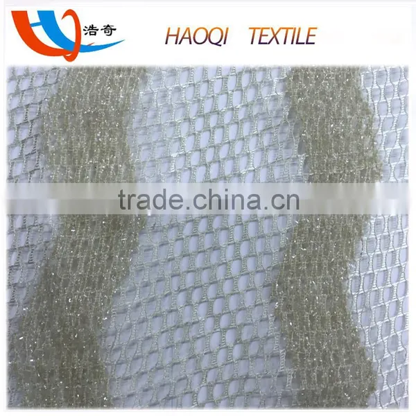 See Through Polyester Mesh Fabric With Silver Fiber photo-6