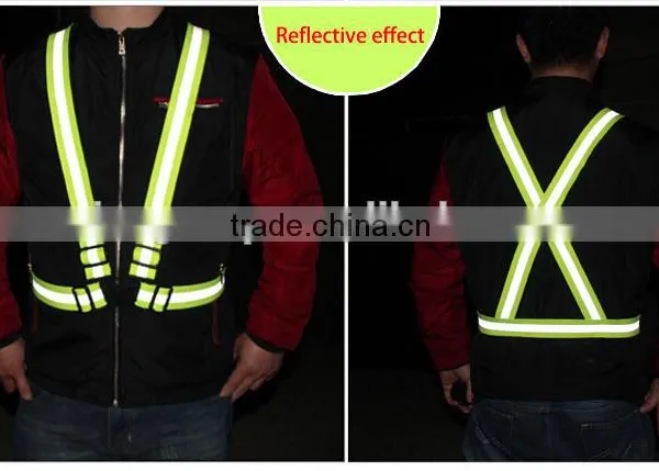 Reflective Safety Vest for Road Safety Reflecting Vest With Led Light photo-3