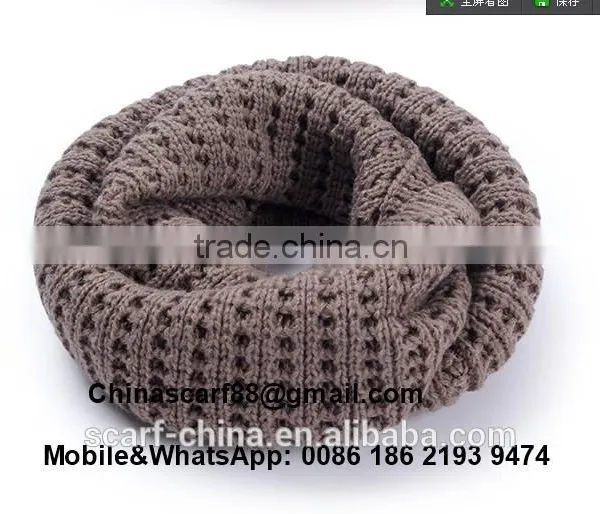 Cheap Hollow Knitted Wool Scarves Wholesale photo-2