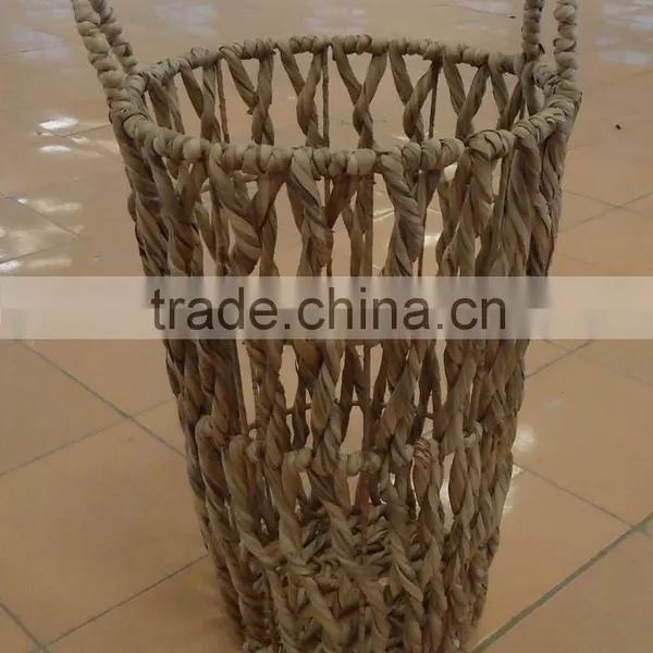 Water Hyacinth Hamper Basket With Fabric 2016