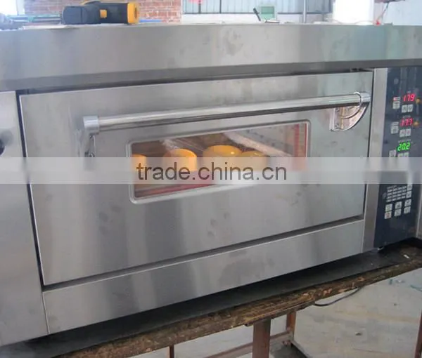 CE Western-style Bread Pizza Baking Oven With Steam, Microcomputer Control Electric Bakery Oven With Ceramic Stone photo-4