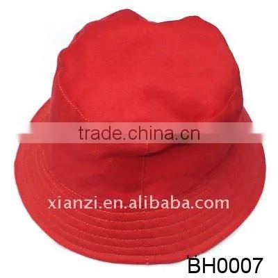Mens Black Plain Bucket Hat