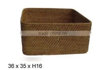 High quality rattan basket usable as table drawer